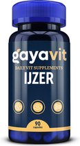 IJzer - 90 capsules - 20 mg - vermoeidheid - geheugen - concentratie - zuurstof in bloed - immuunsysteem