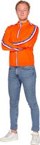 Wilbers & Wilbers - 100% NL & Oranje Kostuum - Sportief Oranje Trainingsjack Holland Man - Oranje - XL - Carnavalskleding - Verkleedkleding