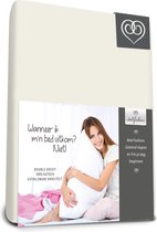 Bed-Fashion - Dubbel Jersey - Topper Hoeslaken - 140 x 210 cm - Creme
