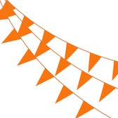 Oranje Slingers Vlaggenlijn Oranje Feest Artikelen Koningsdag EK WK Oranje Versiering Oranje Vlaggetjes 50 Meter
