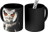 Mug Magique - Mug Photo sur Chaleur - Mug à Café - Hibou - Vogel - Oranje - Zwart - Mug Magic - Tasse - 350 ML - Mug à Thé