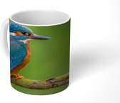 Mug - Mug à café - Martin-pêcheur - Branche - Mousse - Vogel - Vert - Mugs - 350 ML - Tasse - Mugs à café - Mug à thé