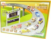 Cubic Happy 3D Puzzle Car Series Kinderspeelgoed met 8 auto's 122 onderdelen