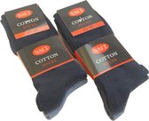 9 paar- NAFT - Comfort Socks - Heren - Maat 43-46 - Donker blauw-lichtblauw-antracite - 3x3pack