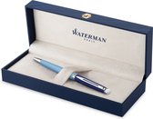 Waterman Hémisphère balpen | metaal-blauwe lak met palladium-gecoat detail | medium punt | geschenkverpakking