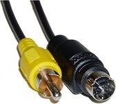 BeMatik - S-VHS-kabel van 10 m (MiniDIN7-M / RCA-M)