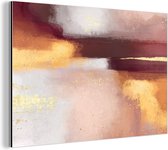Décoration murale Métal - Aluminium Peinture Industrielle - Peinture - Abstraite - Pastel - 30x20 cm - Dibond - Photo sur aluminium - Décoration murale industrielle - Pour le salon/chambre