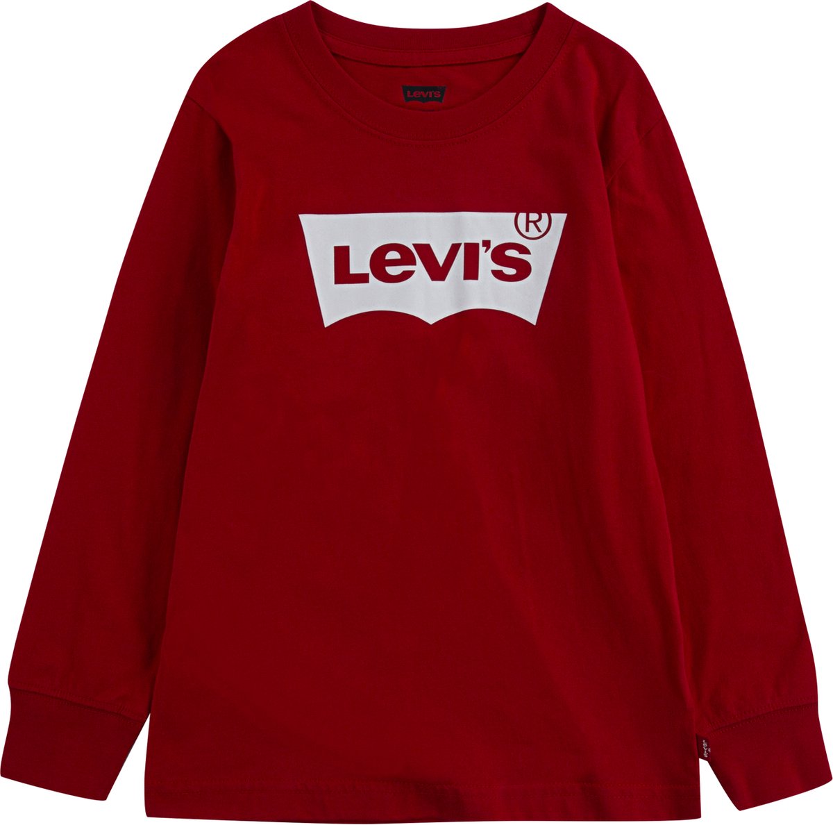 Levi´s ® Kids Batwing T-shirt Met Lange Mouwen 10 Years Jongens Meisjes Superred