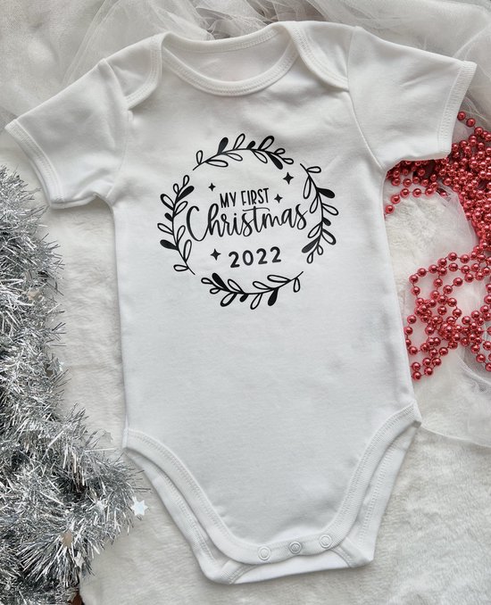 Gezichtsvermogen tafel wol My first Christmas romper - Kerst 2022 - Kerstmis baby kleding - Baby's  eerste kerst -... | bol.com