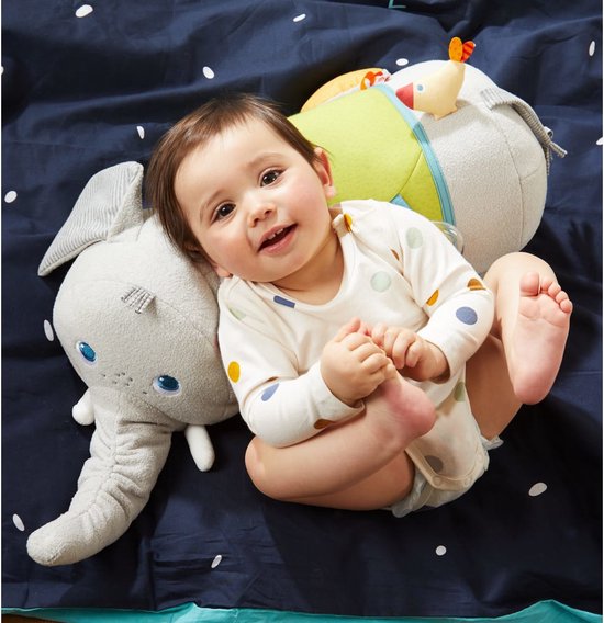 HABA Knuffel Ontdekkingsdier Olifant - 70 cm van HABA. — afbeelding 4