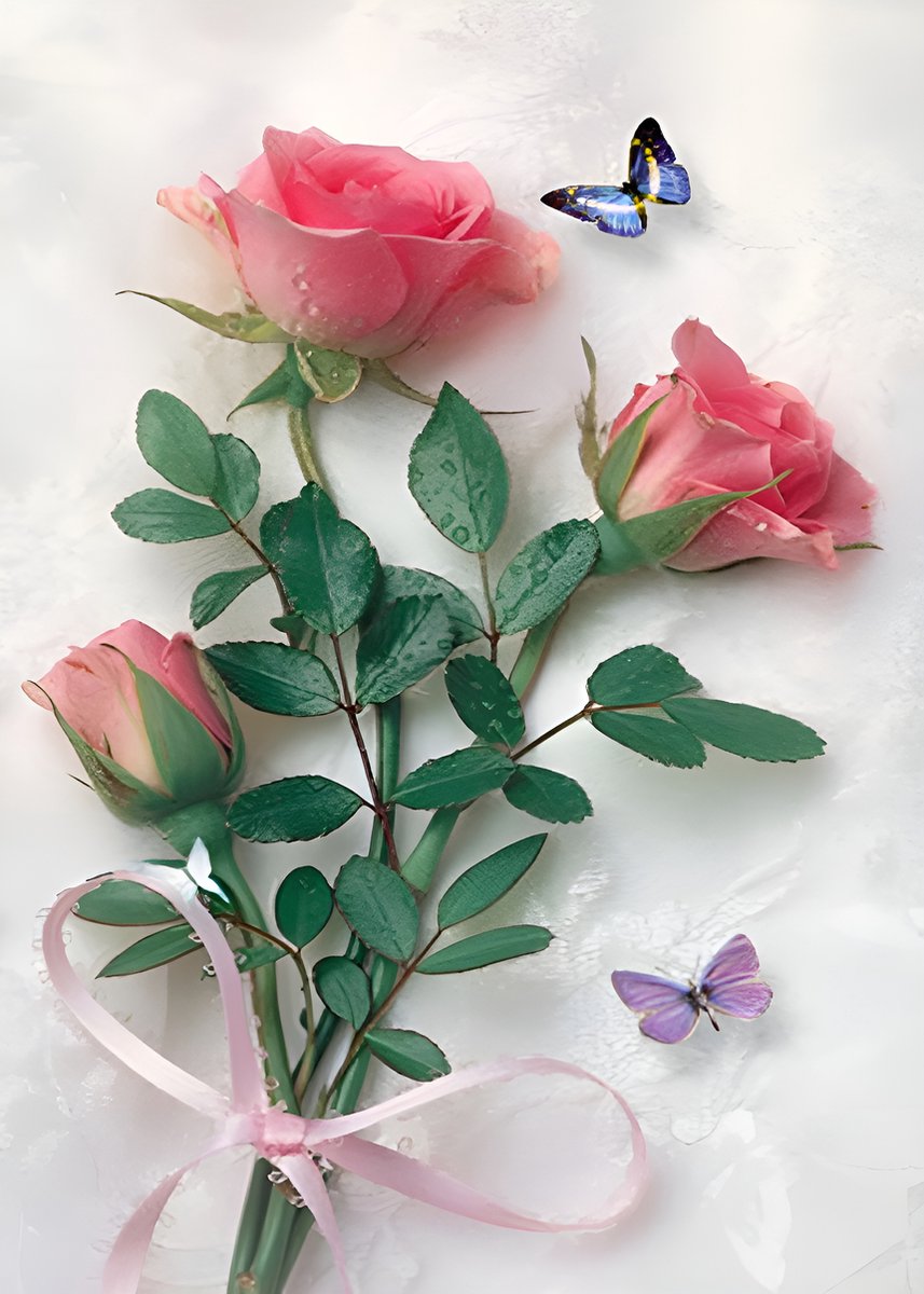 Diamond Painting Volwassenen - Rozen - fotoformaat 50x70cm - Volledige dekking - Ronde steentjes - Bloemen