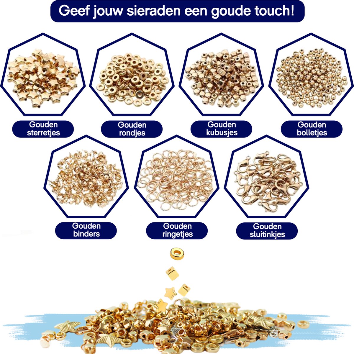 Premium Creatives Kralen Set - Sieraden Maken – Armbandjes Maken – Polymeer Kralen – Cadeauset - Veel accessoires — afbeelding 6