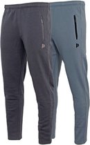 Lot de 2 Donnay - Pantalons de survêtement à jambe droite - pantalons de sport - Homme - Taille XXL - Marine/ Blue-gris (485)