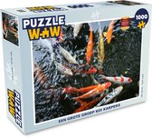 Puzzle Un grand groupe de carpes koï - Puzzle - Puzzle 1000 pièces adultes