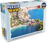 Puzzel Griekenland - Stad - Zee - Legpuzzel - Puzzel 500 stukjes