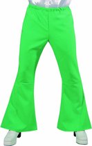 Groene Hippie broek met wijde pijpen | Jaren 70 heren verkleedkleding maat M (50/52)