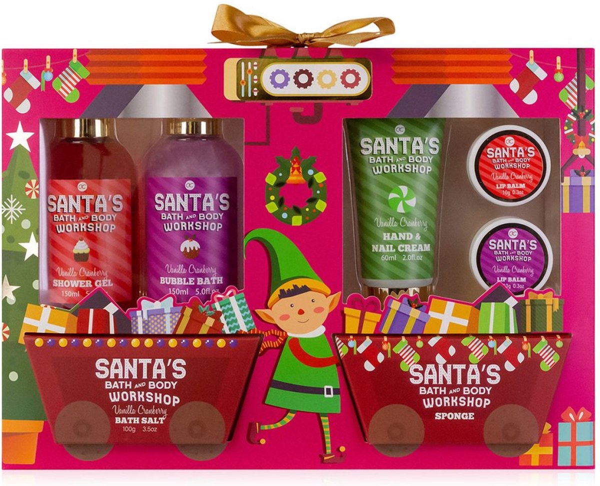 Goedkoopste Santa's Workshop Set - Gift Set Tělové Péče S Mycí Houbou