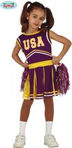 Fiestas Guirca - Cheerleader USA paars 5-6 jaar