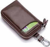 Su.B Leather key bag men - Pochette clé avec porte-cartes - Su.B avec porte-cartes - Marron