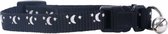 Nobleza kittenhalsband - kattenhalsband veiligheidssluiting - kattenhalsband met belletje - kattenhalsband - 30 cm -Zwart