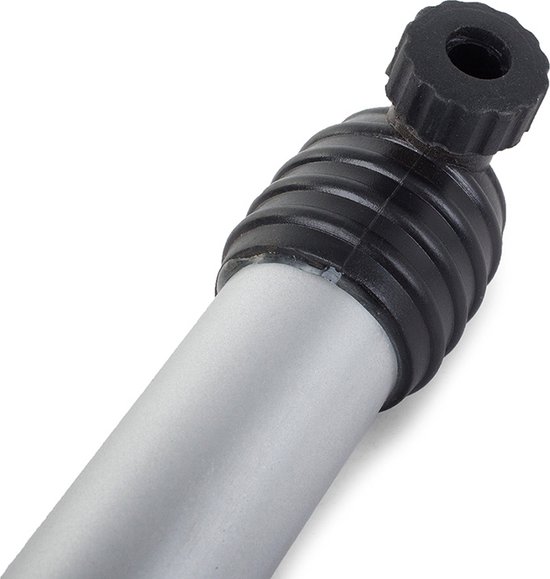 Fietspomp | Mini fietspomp | Reserve fietspomp | onderweg | Zwart Zilver | Fietsventiel verschillend | Adapter set fietsventiel 3 stuks — afbeelding 3