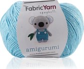 The Fabric Yarn - Amigurumi Garen - Baby Breigaren - 100% Katoen - 1 Stuk - Turkoois - Slim Cotton Garen - 200 Meter