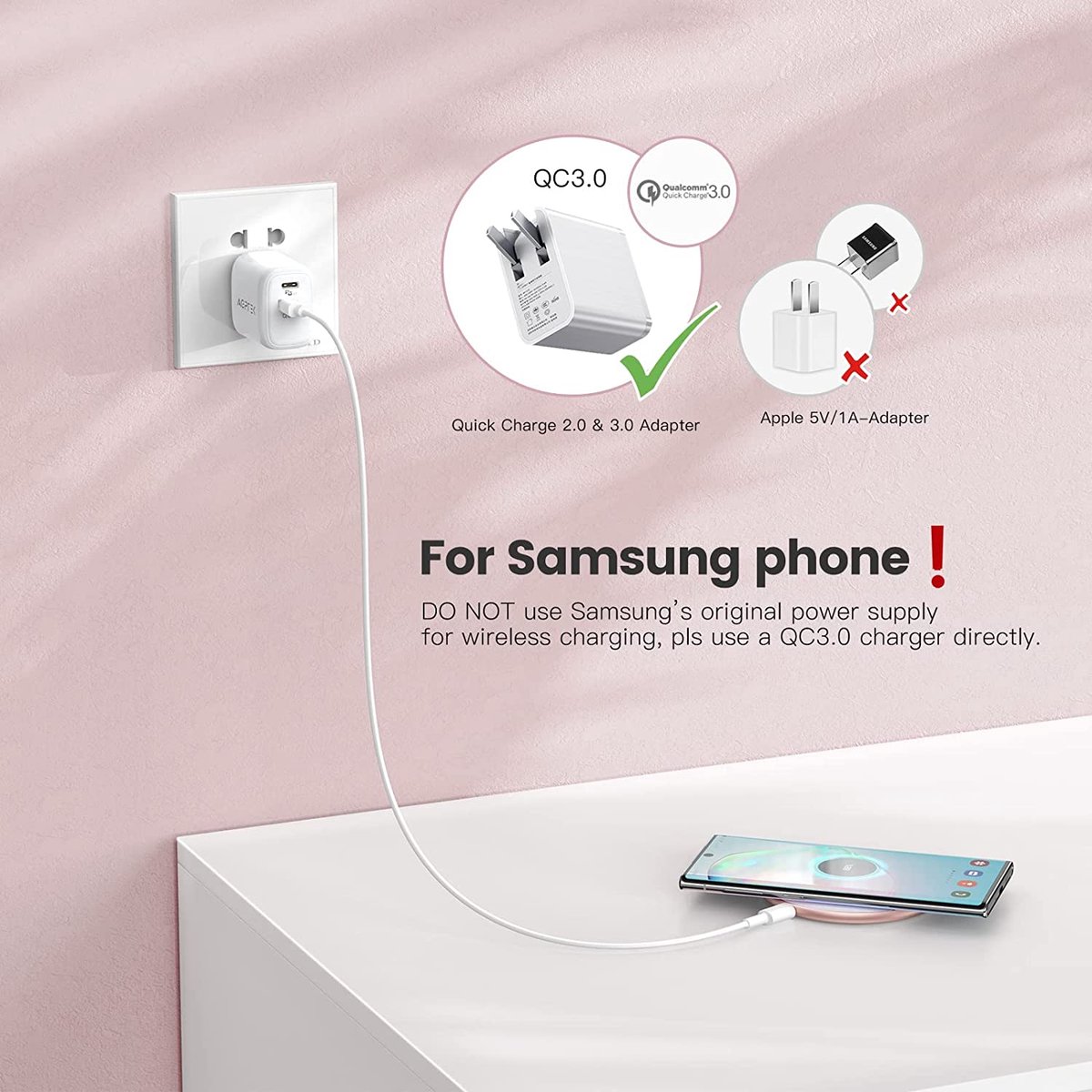 Station de Charge, Chargeur sans Fil 3 en 1 Magnétique Compatible avec  Samsung Watch 4/3 Active 2, Chargeur Induction pour Galaxy Z Flip/Z  Fold/S22