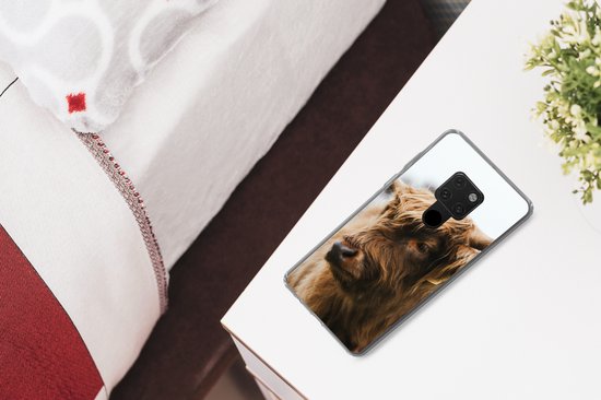 Coque Huawei P40 Lite - Highlander écossais - Animaux - Cornes - Coque de téléphone en Siliconen