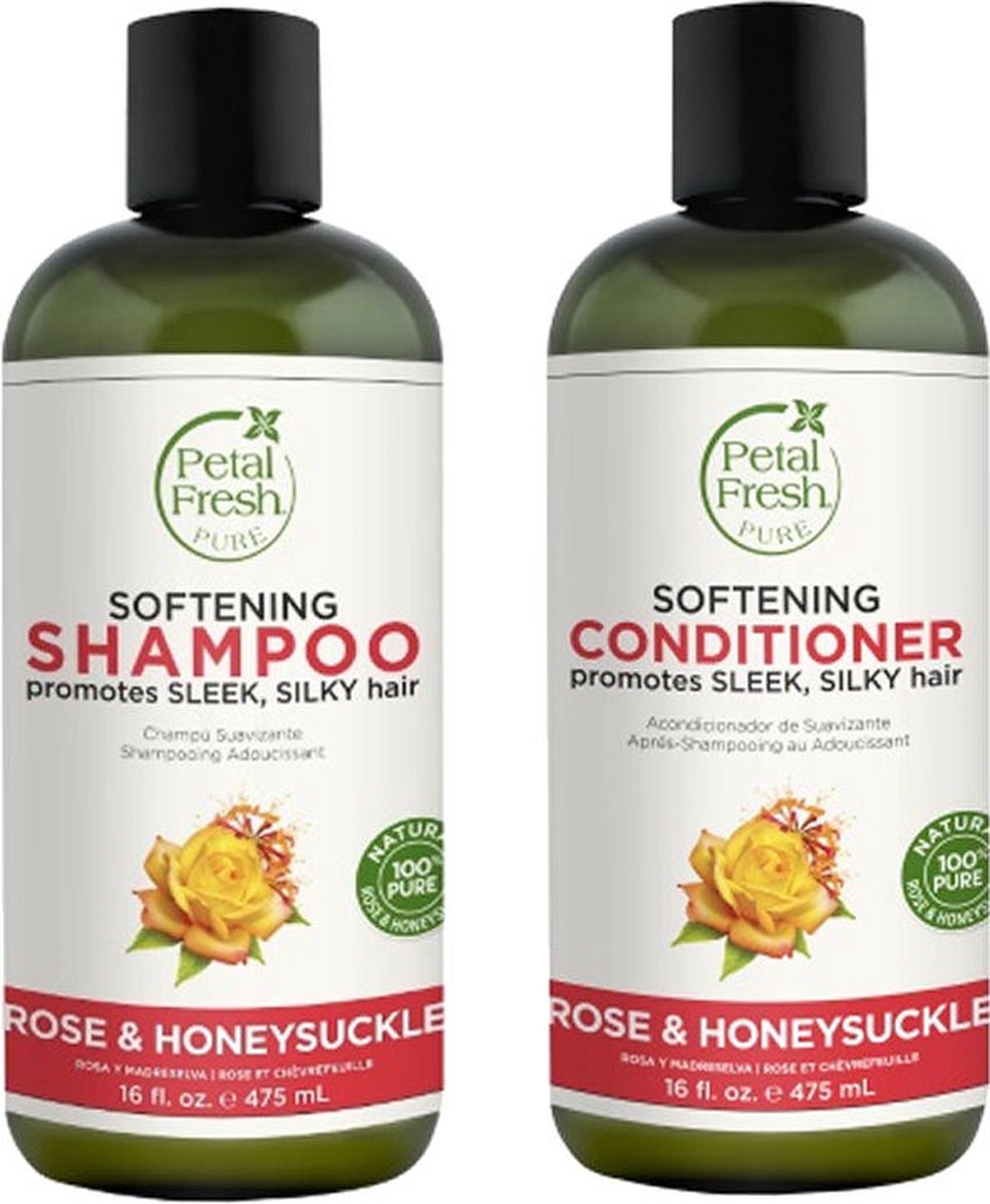 PETAL FRESH - Rose & Honeysuckle - Shampoo + Conditioner 2 Pak