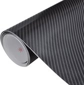 Autofolie - waterbestendig - 4D - zwart - goede plakcapiciteit - milieuvriendelijk - rekbaar - 100 x 150 cm - pvc