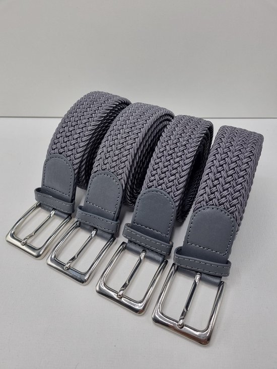 4 pack deal - Elastische broekriem Stretch riem Vlecht riem Gevlochten riem Elastiek riem - unisex - geschikt voor zowel mannen als vrouwen