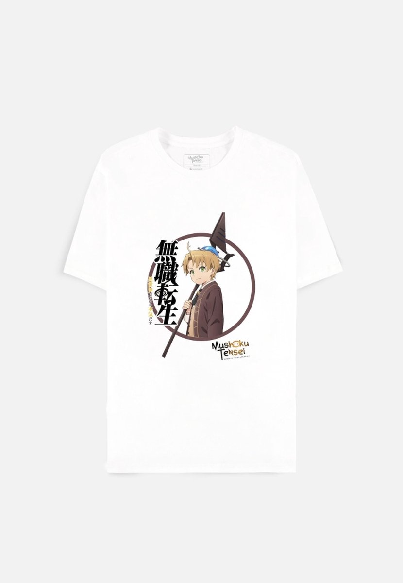 Mushoku Tensei - Graphic Art Heren T-shirt - L - Wit