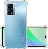 Hoes Geschikt voor OPPO A77 Hoesje Siliconen Cover Shock Proof Back Case Shockproof Hoes - Transparant