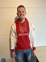 AJAX Red Wit Red Hoody With batch - Ajax Vêtements - Ajax Sweater - Ajax Hoodie - Taille XXL