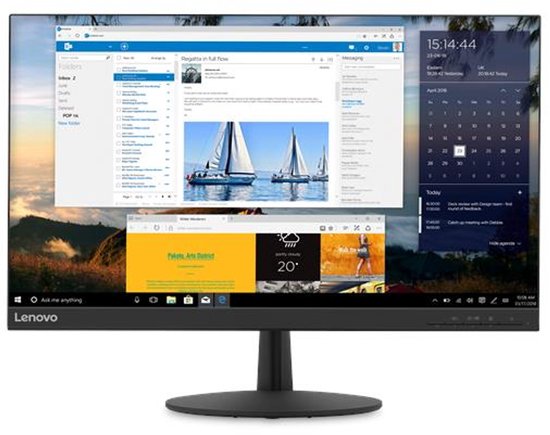 Lenovo Monitor 23,8 inch LED Quad HD 2560×1440 6ms 16:9 178° kijkhoek VESA zwart