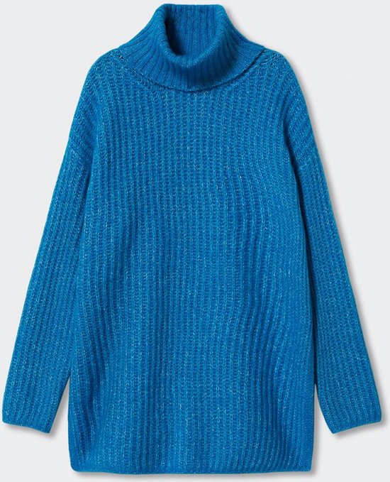 QTZTZ Herfst- en wintertrui met V-hals voor dames, legergroen-S