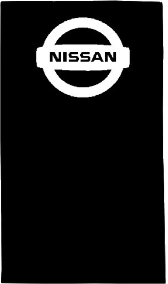 handdoek met Nissan logo - 50 x 100 - zwart - Nissan
