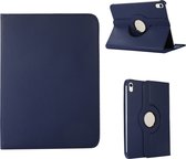 Geschikt Voor iPad 10 Hoes - 10e Generatie - 2022 - Case Cover - 10.9 Inch - Bookcase - 360 Graden Draaibaar - Roterend Hoesje - Donkerblauw