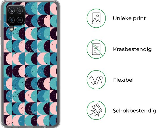 Coque Samsung Galaxy A12 - Filles - Peinture - Motifs - Coque de téléphone en Siliconen -