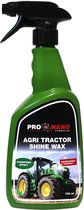 ProNano | Pro Nano Tractor Shine 750ml | Tractor Wax | kan zowel op natte als droge ondergrond worden aangebracht. Het heeft uitstekende hydrofobe eigenschappen waardoor uw landbouwvoertuig of machine water- en vuilafstotend is.