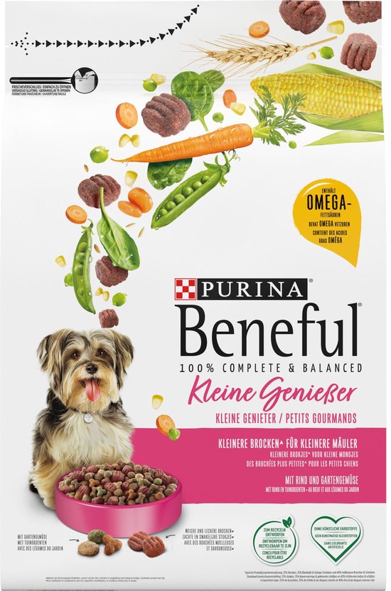 PURINA® Beneful® Kleine Genieter Hondenvoer met Rund en Tuingroenten 2.8kg
