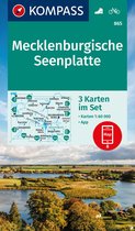 KOMPASS WK-Set 865 Wandelkaart Mecklenburgische Seenplatte (3 Karten) 1:60.000