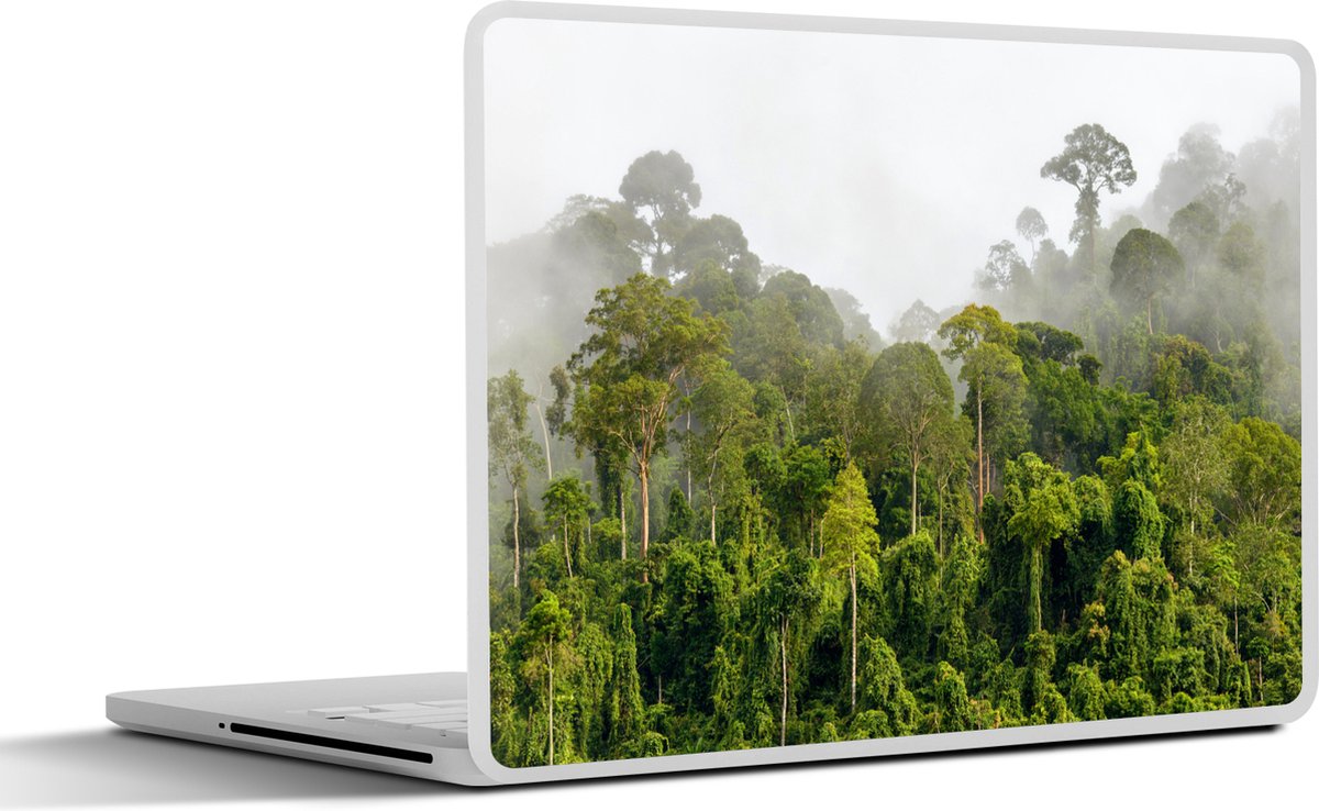 Laptop sticker - 13.3 inch - Jungle - Boom - Mist - Jongetjes - Meiden - Kinderen - 31x22,5cm - Laptopstickers - Laptop skin - Cover