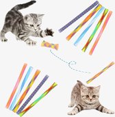 Katten Boinks Springveren (10 stuks) - Kattenspeelgoed – Kattenspeeltjes - Speelgoed voor Katten Veertjes - Kitten Speeltjes Springveertjes – Kattenveertjes - Kat Speeltje Springveer | Diverse kleuren