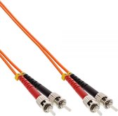 ST Duplex Optical Fiber Patch kabel - Multi Mode OM1 - oranje / LSZH - 1,5 meter