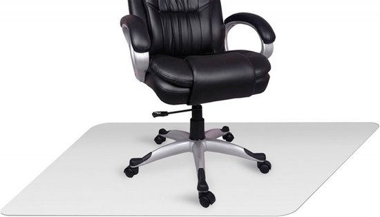 Vloerbeschermer - Bureaustoelmat PVC - Voor Harde Vloeren - 90x130cm - Transparant