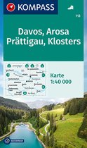 KOMPASS WK 113 Wandelkaart Davos, Arosa, Prättigau, Klosters 1:40.000