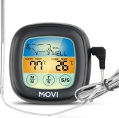 FoodBuddy® MINI + Vleesthermometer – Inclusief e-Book –  BBQ Thermometer – Kernthermometer – Oventhermometer -  Kamado - Barbecue BBQ accesoires – Suikerthermometer - Kookwekker - Digitaal
