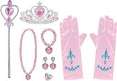 Het Betere Merk - prinsessenjurk meisje - Prinsessen speelgoed meisje - Speelgoed - Tiara - Prinsessen Verkleedkleding - Roze