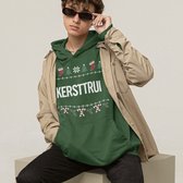 Foute Kerst Hoodie Candy Cane - Met tekst: Kersttrui - Kleur Groen - ( MAAT 3XL - UNISEKS FIT ) - Kerstkleding voor Dames & Heren